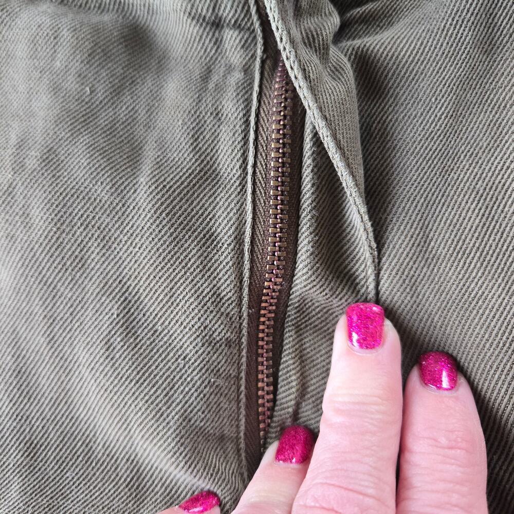 Bella Dahl Rolled Cargo Pocket Linen blend Pant NWT SZ 32 Gorpcore Granola girl - Picture 9 of 10